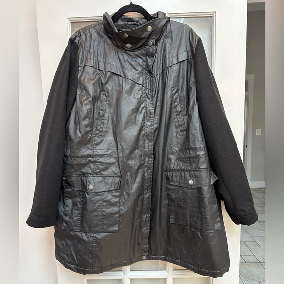 Lane Bryant Jackets & Blazers - Lane Bryant Women's Black Mid-weight Winter Quilted Warm Jacket Plus Size 22 24